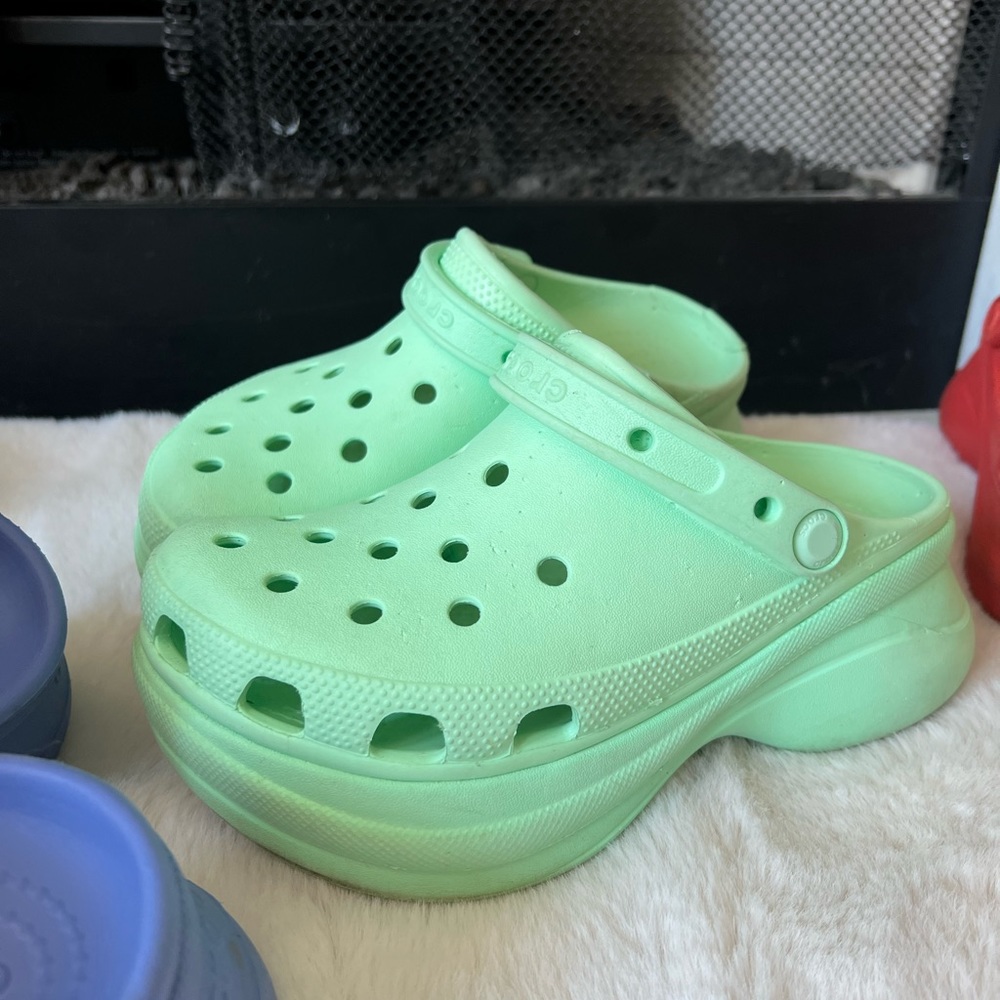 Mint green Crocs Classic Bae Clog As is